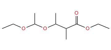 Ethyl 3-(1-ethoxyethoxy)-2-methylbutanoate